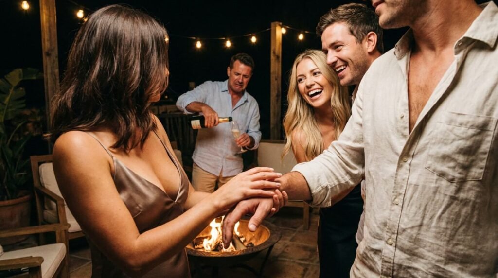 humiliating my poor cuckold in front of our friends